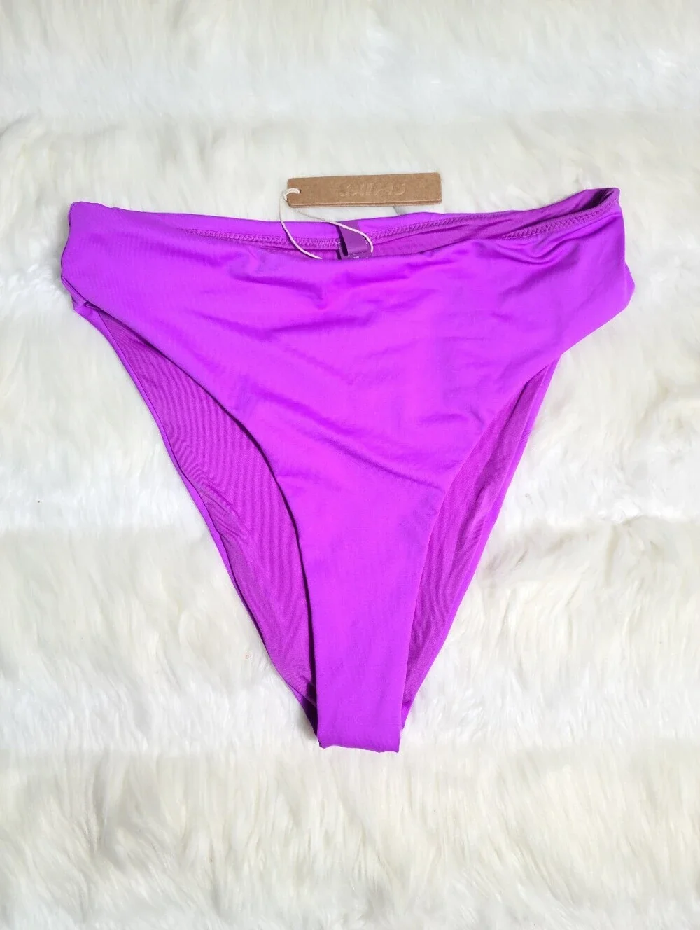 SKIMS Swim Mid Waist Bottom Violet Women Small NEW